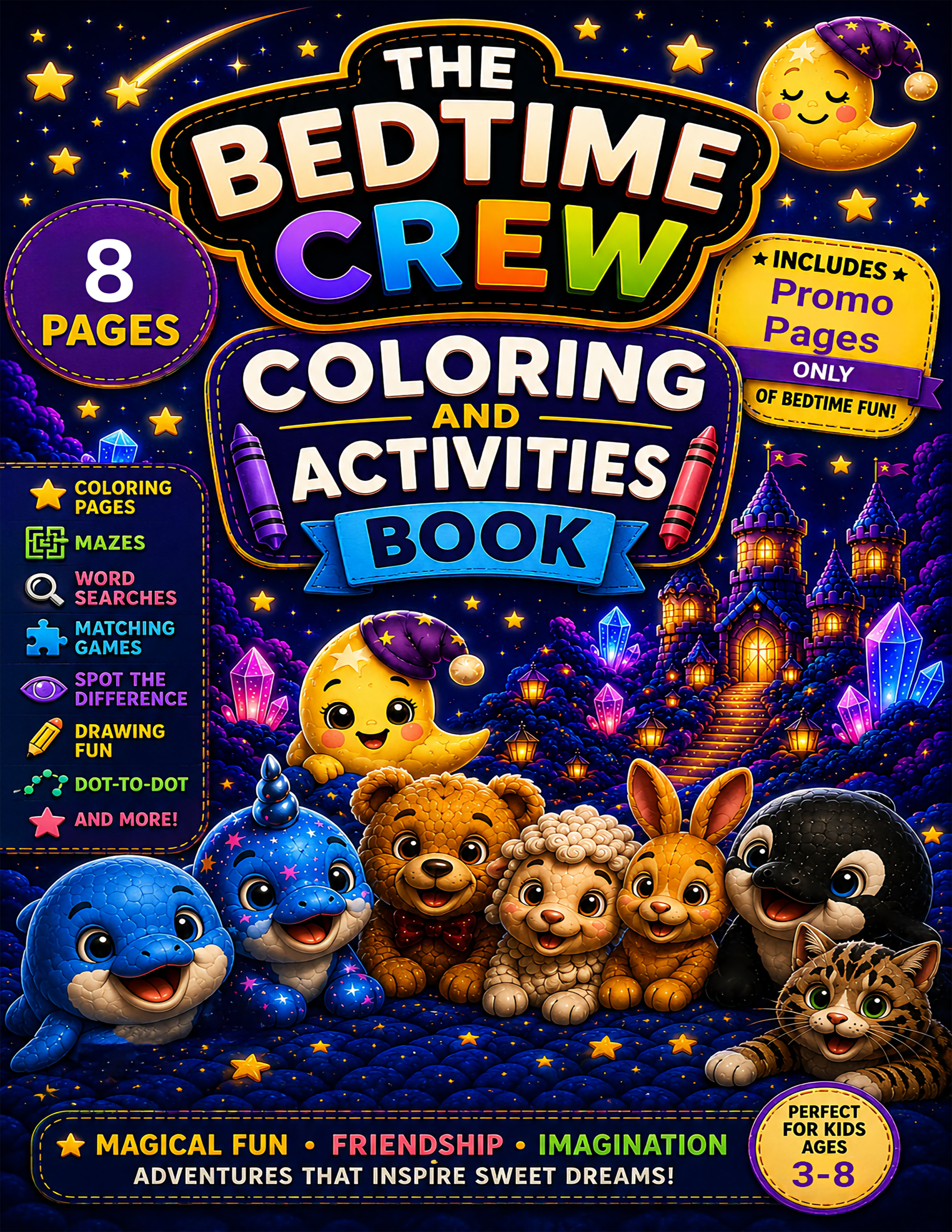 Free Bedtime Crew Coloring Book