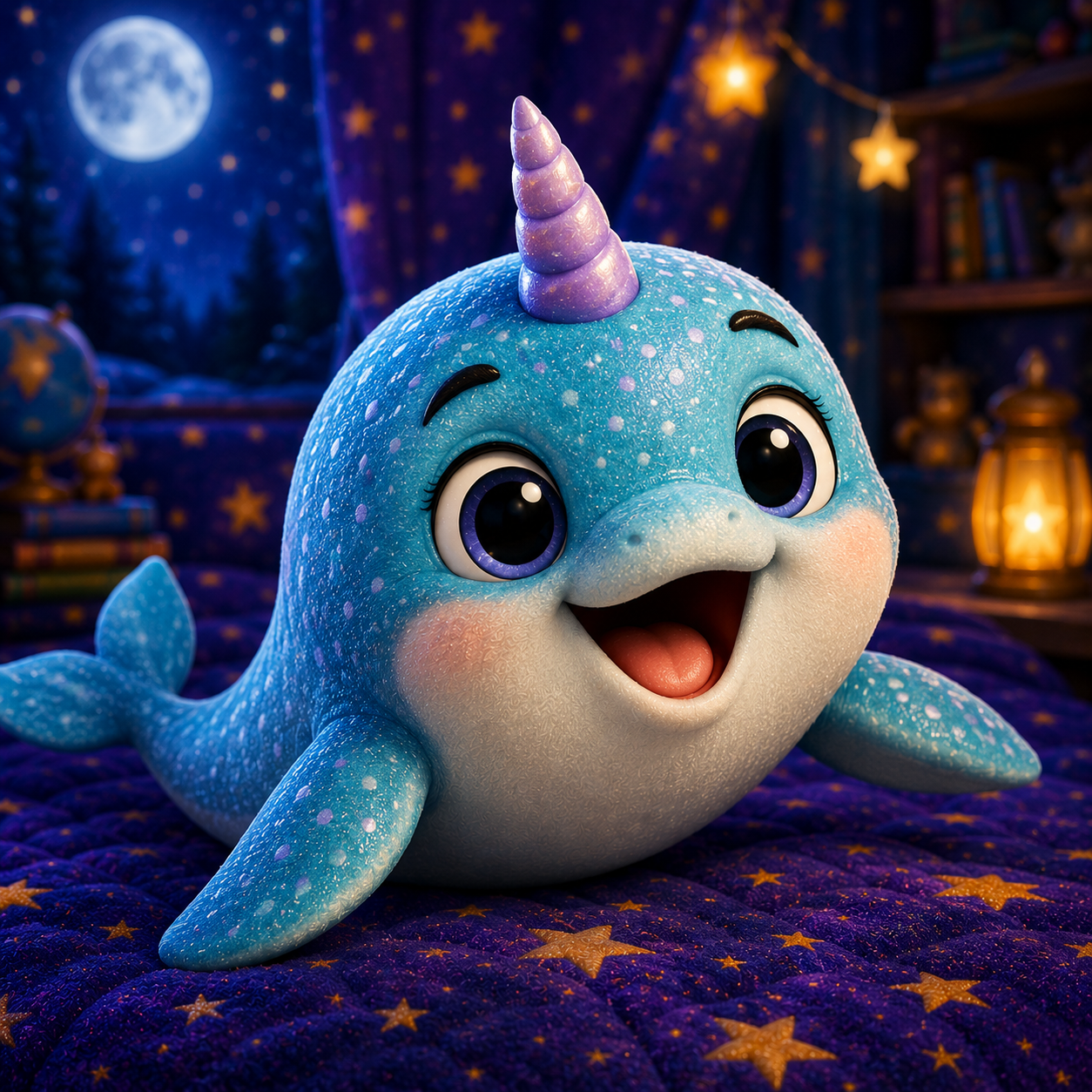 Uri the narwhal
